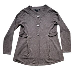 Banana Republic Women’s Brown Luxury Cashmere Blend Cardigan Sweater Size Large